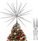 Silver Christmas Tree Topper 13.7 Inch - Silver Starburst Silver Tree Topper, Exploding Star Christmas Tree Decorations